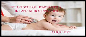 PPT ON  SCOPE OF HOMOEOPATHY IN PAEDIATRICS  DISORDER
